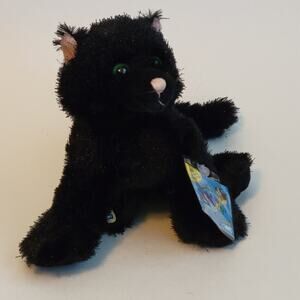 Ganz Webkinz Black Cat Halloween Edition New with Tag & Sealed Code Plush toy